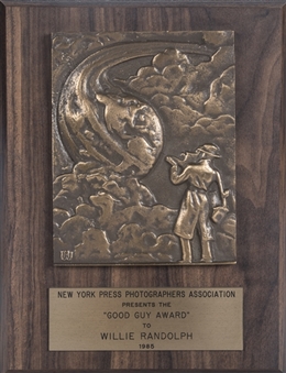 1985 NYPPA Good Guy Award Presented to Willie Randolph (Randolph LOA)
